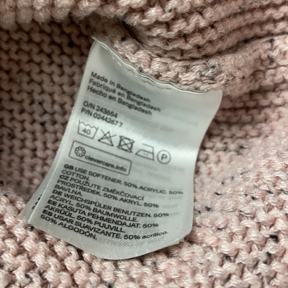 H&M Basic PINK CHUNKY KNIT small - Picture 6 of 7